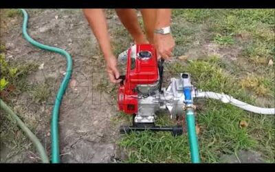 Funcionamiento Motobomba de gasolina GeoTech WP250-V racores