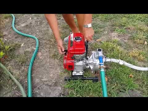 Funcionamiento Motobomba de gasolina GeoTech WP250-V racores